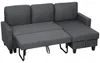 HOMCOM Ecksofa mit Schlaffunktion L-Form 3-Sitzer Sofa und Produktbild-Vorschau 1