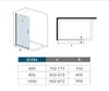 85X200cm walk in Duschkabine 8mm Sicherheitsglas Duschwand Produktbild-Vorschau 6