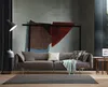 Exklusive Graue Wohnzimmer Sofagarnitur Ledersofa Designer Produktbild-Vorschau 1