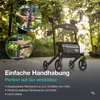 Helavo faltbarer Arthritis-Rollator - Leichter Aluminium Produktbild-Vorschau 6