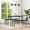 vidaXL Lavica čierna dubový vzhľad 110 x 35 x 45 cm Náhľad obrázku produktu 2