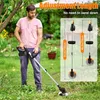 Akku-Rasentrimmer, mit 2 Li-Akku, 2,0 Ah Akku und Produktbild-Vorschau 4
