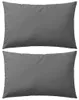 vidaXL Záhradné vankúše 2 ks 60 x 40 cm Sivá Náhľad obrázku produktu 6