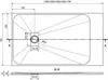 Mexen Hugo piatto doccia rettangolare SMC 140 x 70 cm, Anteprima dell’immagine prodotto 6