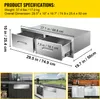 SucceBuy BBQ îlot tiroirs 30" W x 10" H x 20" D, double Voir les images du produit 7