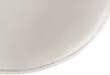 A close-up view of the edge of a white leather-like material with visible stitching. Podgląd zdjęcia produktu