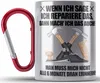 Trendation - Hausmeister Edelstahl Tasse Karabiner Lustiges Produktbild-Vorschau 1