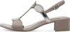 MARCO TOZZI Damen Sandale Textil Sandalette Metallic Produktbild-Vorschau 2