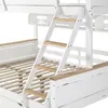 Hochbett mit Windmühlen-Design und Regalen, Kinderbett mit Produktbild-Vorschau 12