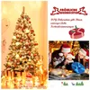 A collage featuring a decorated Christmas tree, a family opening presents, and marketing text. Produktbild-Vorschau