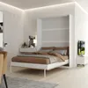 Schrankbett HeimLiving 140x200 cm Vertikal Weiß/Wildeiche Produktbild-Vorschau 2