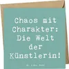 Mr. & Mrs. Panda Grußkarte Spruch Künstlerin Chaos - Produktbild-Vorschau 1