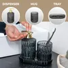 Set di accessori da bagno eluno BURANO, 3 pezzi, in vetro Anteprima dell’immagine prodotto 5