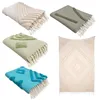 Winter Kuscheldecke mit Fransen » Ibiza Style Wolldecke » Produktbild-Vorschau 2