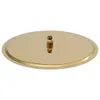 A golden, round shower head with a central connector. Náhľad obrázku produktu