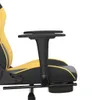 Gaming-Stuhl mit Massage & Fußstütze Schwarz Golden Produktbild-Vorschau 10
