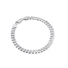 MATERIA Herren Armband Panzerkette Silber 925 - flaches Produktbild-Vorschau 4