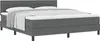 vidaXL Boxspringbett mit Kopfteil Dunkelgrau 180 x 200 cm Produktbild-Vorschau 1