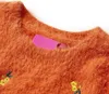 vidaXL Kinderpullover Gestrickt Dunkelorange 140 Produktbild-Vorschau 2