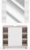 A bathroom vanity set with a mirror and cabinet. Podgląd zdjęcia produktu