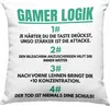 Trendation - Gamer Logik Deko-Kissen mit Füllung 40x40 Produktbild-Vorschau 1