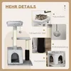 PawHut Kratzbaum Katzenbaum mit Massageecke Katzenhöhle Produktbild-Vorschau 5