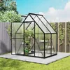 QEENTOE aluminium kas met fundering, 125x180x195 cm, kas Productafbeelding-voorbeeld 8