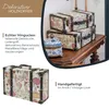 Vintage Holzkoffer mit Barock Design von HMF mit 38 cm Breite in verschiedenen Größen Náhled obrázku produktu