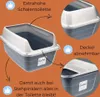 2x Katzenklo Hoher Rand Extra hohe Katzentoilette offen Produktbild-Vorschau 3