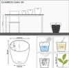 LECHUZA-Pot de plantes CLASSICO Color 35 Blanc | Pot de Voir les images du produit 12