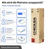 Matratze 80x200x25 cm 7-Zonen Federkernmatratze,  Härtegrad Produktbild-Vorschau 8