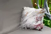 MuchoWow® Outdoor Kissen - Marmor - Weiß - Gold - Rot - Produktbild-Vorschau 2