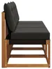vidaXL 3 Stück Outdoor Mittelsofa Produktbild-Vorschau 5