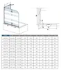 Duschspa 120x140cm Schwarz Badewannenaufsatz Streifenglas Produktbild-Vorschau 5