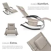 tectake® Sonnenliege Taya, ergonomisch, Schwingfunktion Produktbild-Vorschau 3
