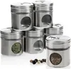 com-four® 6-teiliges Gewürzstreuer Set aus Edelstahl für Produktbild-Vorschau 1