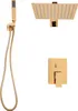 Duschsystem Edelstahl  Gold Duschset Unterputz Produktbild-Vorschau 1