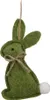 Clayre & Eef Oster-Anhänger Kaninchen 10 cm Grün Baumwolle Produktbild-Vorschau 1