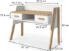Pracovný stôl Vitalispa Malia biely 97 x 51 cm, Model 52185 Náhľad obrázku produktu 3