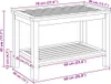 vidaXL Beistelltisch Öl-Natur 70 x 40 x 45 cm Massivholz Produktbild-Vorschau 7