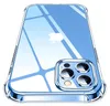 A clear protective case for an Apple iPhone 13 Pro Max is shown from a diagonal top-down perspective against a white background. The Apple logo is visible through the transparent case. Náhled obrázku produktu