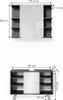 Meubles bain Vicco Fynn Anthracite 2 parties, Model 34721 Voir les images du produit 7