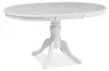 Table extensible - Olivia - L 106 x l 141 x H 76 cm - Blanc Voir les images du produit 2