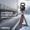 AREBOS 2x Chevalet de support 3 t | Réglable en hauteur Voir les images du produit 6
