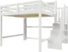 Lit mezzanine 140 x 200 cm avec éclairage LED et escalier Voir les images du produit 13