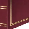 A close-up view of a red book cover with gold decorative trim. Anteprima dell’immagine prodotto