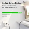 deleyCON 1m 240W USB-C Ladekabel Schnellladekabel PD3.1 Produktbild-Vorschau 5