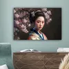MuchoWow® - Leinwandbilder - Frau - Sakura - Kimono - Produktbild-Vorschau 4