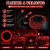 Batterie LED Lichterkette Rot, 3m 30 LEDs mit Timer und 8 Produktbild-Vorschau 7