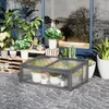 Outsunny Frühbeet Holz, Mini Gewächshaus 100 x 65 x 40 cm, Produktbild-Vorschau 2